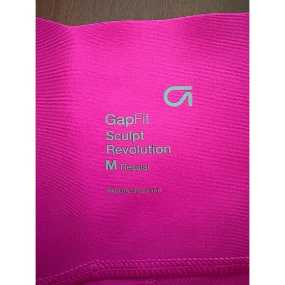 Gap Fit Magenta Sculpt Revolution Cropped Leggings Size Medium Neon Pink - Picture 5 of 11
